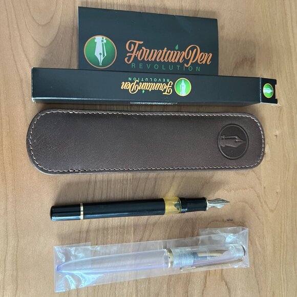 2 FPR Fountain Pen Revolution ~ EF #5.5 Ultra Flex & Fine ~ and a Leather Sleeve - Picture 4 of 4